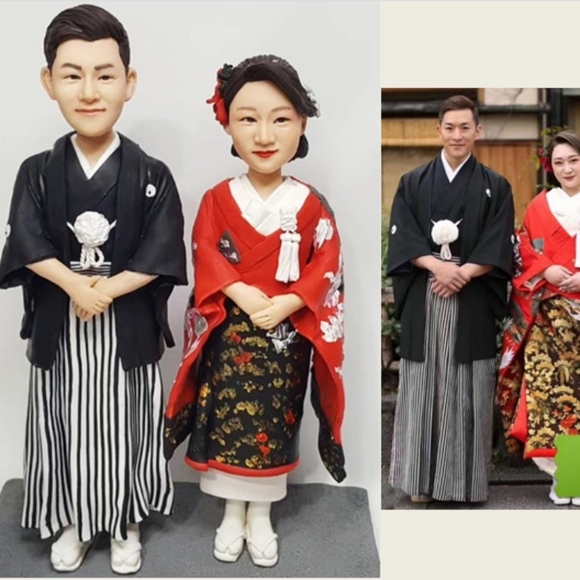 custom handmade 3D portrait from your photosmini me art doll